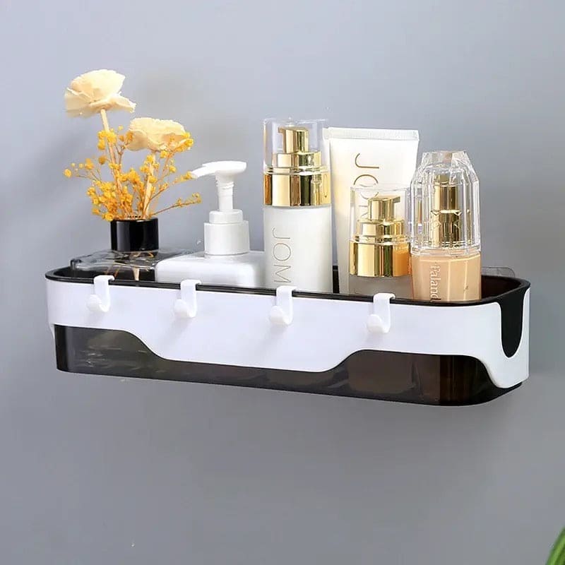 Large Capacity Wall Shelf, Wall Mounted Shower Storage Rack, Storage Wall Shelf With Hook, Self Adhesive Shower Caddy, Plastic Bathroom Shelf Wall Storage Rack,  Wall Mounted Floating Shelf, Multipurpose Countertop Basket, Bathroom Kitchen Storage Rack Large Capacity Wall Shelf, Wall Mounted Shower Storage Rack, Storage Wall Shelf With Hook, Self Adhesive Shower Caddy, Plastic Bathroom Shelf Wall Storage Rack,  Wall Mounted Floating Shelf, Multipurpose Countertop Basket, Bathroom Kitchen Storage Rack